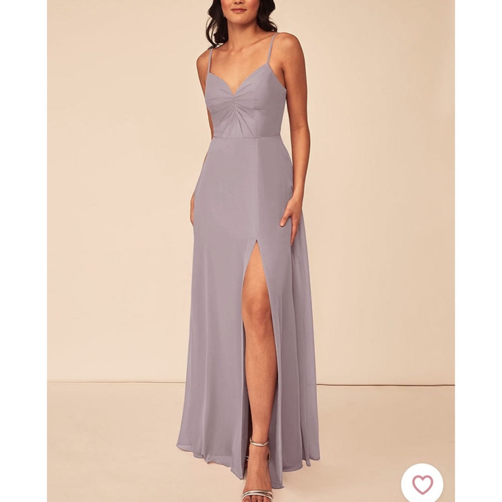 Azazie Dani Bridesmaid Dress in Dusk Size 8